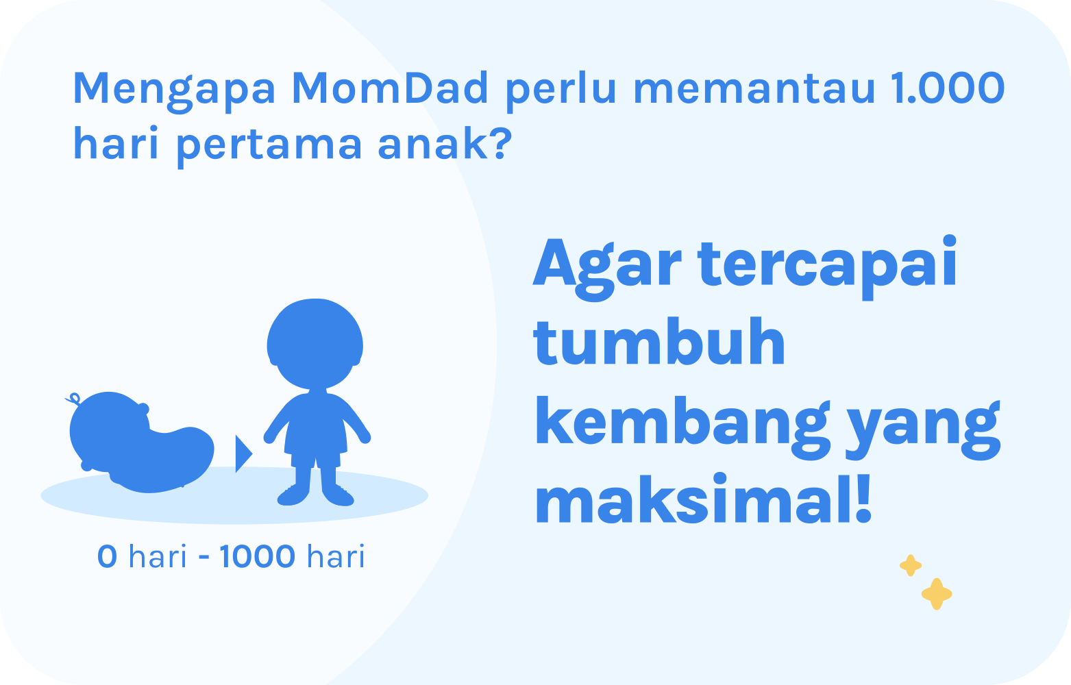 Pantau 1.000 hari pertama anak agar tercapai tumbuh kembang yang maksimal